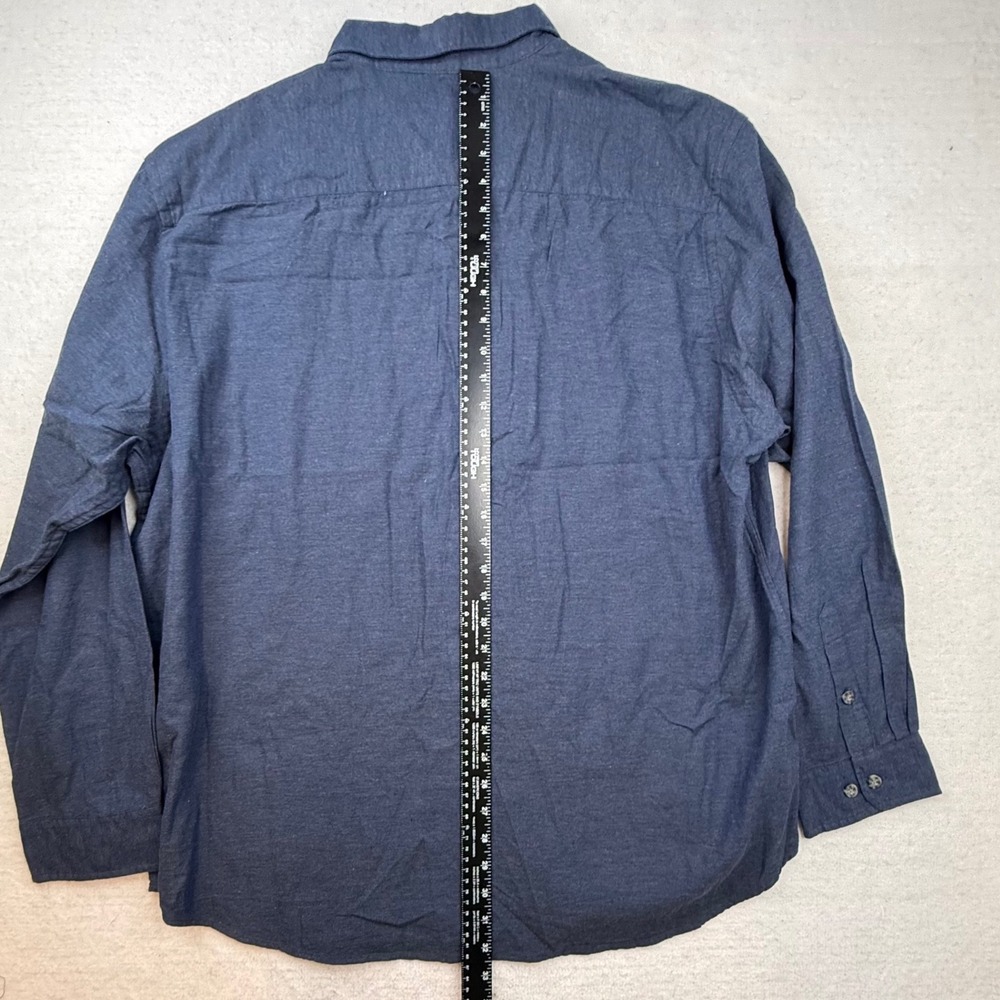 California Shirt Co Mens XXL Navy Blue‎ Cotton Button Down Shirt stitch fix nwt - Picture 8 of 9